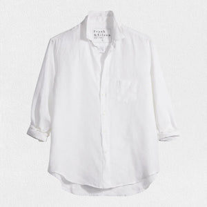 FRANK AND EILEEN - EILEEN RELAXED BUTTON UP IN CLASSIC LINEN