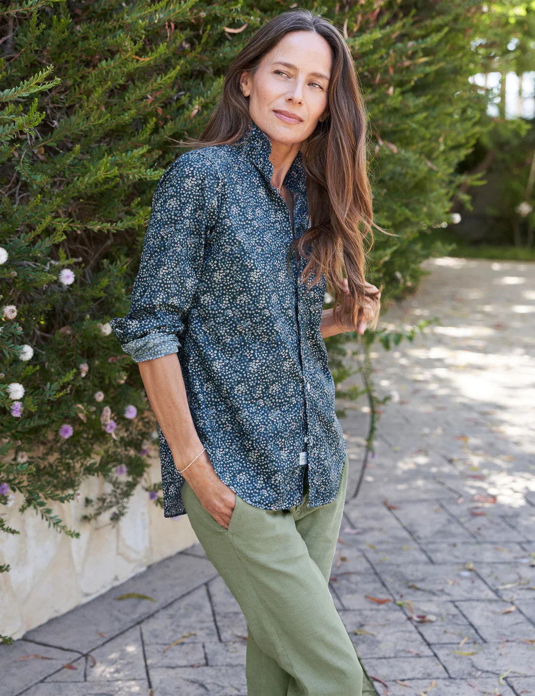 FRANK AND EILEEN - FRANK CLASSIC BUTTON UP IN LIBERTY