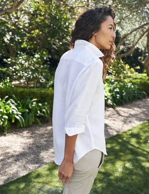 FRANK AND EILEEN - EILEEN RELAXED BUTTON UP IN CLASSIC LINEN