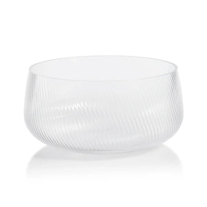CONNAUGHT RIPPLED GLASS BOWL - LARGE