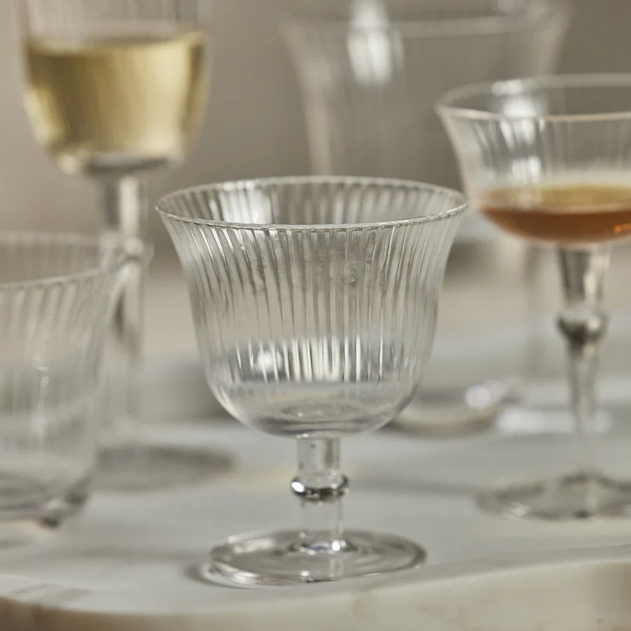 FLUTED TEXTURED MARTINI GLASS - Fearrington Village