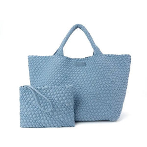 OVERSIZED WOVEN TOTE BAG