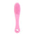 The Daily Concepts LIP SCRUBBER is a pink silicone facial cleansing brush designed with a textured bristle surface on one end and a convenient hole in the handle for hanging. This multifunctional, silicone-based brush features an oval cleansing head and an ergonomically curved handle, making it perfect for both effective facial cleansing and smooth, exfoliated lips.