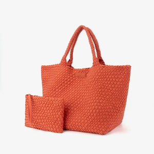 OVERSIZED WOVEN TOTE BAG