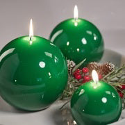 LACQUER CANDLE BALL - 4.75IN