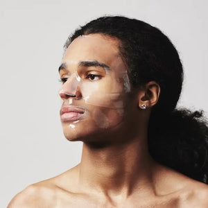 Two black packets of JAXON LANE - BRO MASK HYDROGEL FACE MASK are shown, featuring Men’s Health Grooming Awards 2019 and Brides Beauty Awards 2020 badges—a premium sheet mask for men by JAXON LANE.