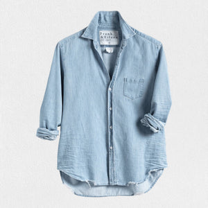 FRANK AND EILEEN - EILEEN RELAXED BUTTON UP CLASSIC WASH FAMOUS DENIM