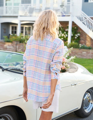 FRANK AND EILEEN - EILEEN RELAXED BUTTON UP IN CLASSIC LINEN PLAID