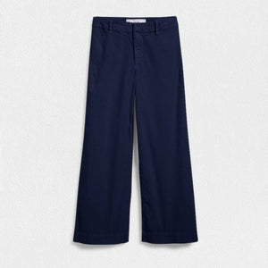 FRANK AND EILEEN - WEXFORD WIDE LEG LINEN PANT IN NAVY