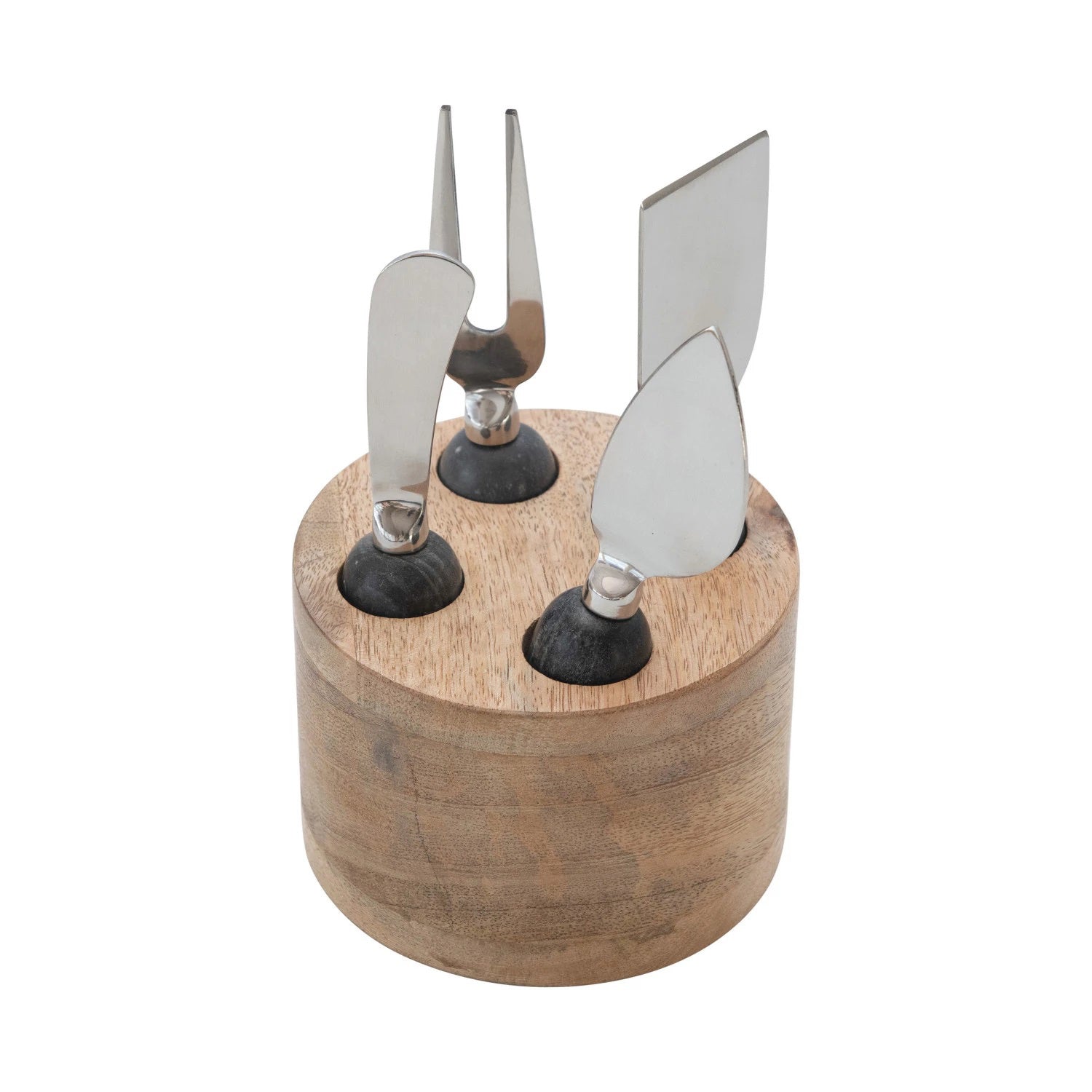 CHEESE SERVERS WITH WOOD STAND