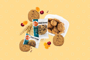 A packaged cookie labeled "WOW Baking - Gluten Free Oregon Oatmeal Cookie" from the WOW Baking Company. The packaging highlights that these bite-size cookies are wheat and gluten-free, made with natural ingredients, GMO-free, and certified gluten-free. The package weighs 2.75 oz (78g).