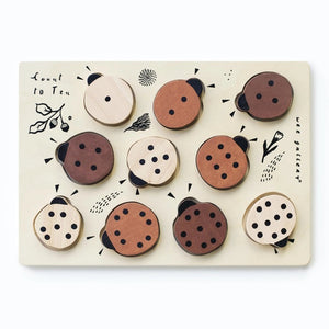 LADYBUGS COUNT TO 10 TRAY PUZZLE