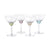 Introducing the MARTINI COCKTAIL OPTIC GLASS by ZODAX: a clear, elegant stemmed glass featuring a shallow, wide bowl. The glass boasts a detailed, decorative stem and a circular base. With a 150 ml capacity, its minimalist and sophisticated design is ideal for serving champagne or cocktails.