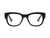 A pair of the CADDIS - MIKLOS READERS with green, square frames is displayed against a white background. The thick, glossy frames made from premium acetate offer a bold and stylish look, and the lenses are scratch-resistant.