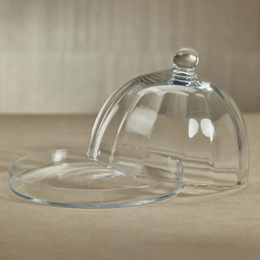 PASTRY GLASS PLATE WITH CLOCHE 7