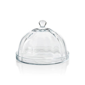 PASTRY GLASS PLATE WITH CLOCHE 7