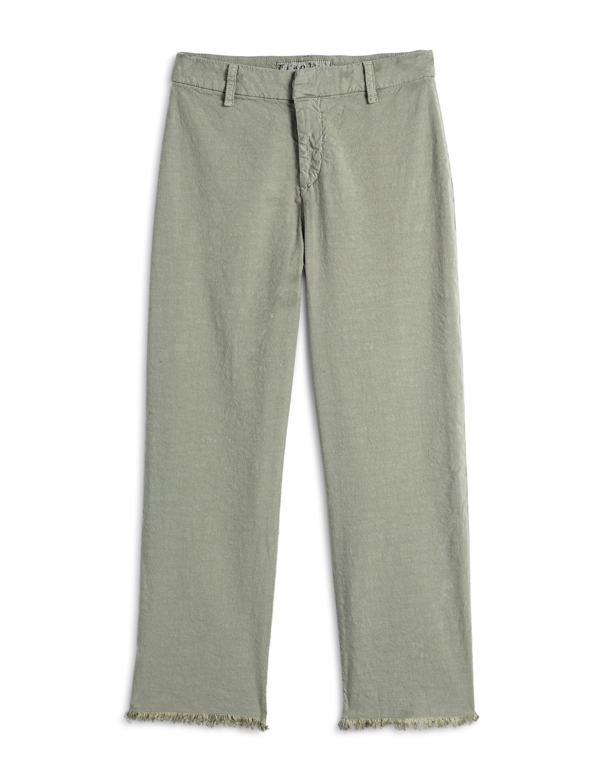 FRANK AND EILEEN - KINSALE TROUSER IN PERFORMANCE LINEN SAGE