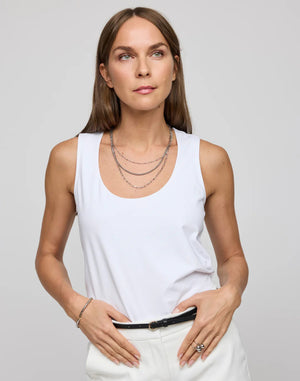 A plain, solid coral-colored square that evokes the perfection of a HINSON WU - DAPHNE SCOOP NECK TANK, featuring a tailored design without patterns or extra elements.