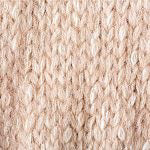 Close-up image of the ANNECLAIRE - Mock Turtleneck Heathered Cotton and Wool Sweater, showcasing its high-quality knit by ANNECLAIRE with detailed interwoven yarns and a textured pattern. The knitting technique creates an elegant, soft, and cozy look, with the yarn strands intertwined to form a uniform, slightly bulky surface.