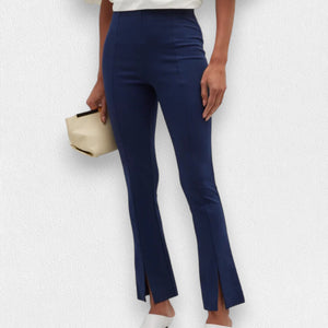 MEIMEIJ - CROPPED STRETCH FRONT SLIT PANT