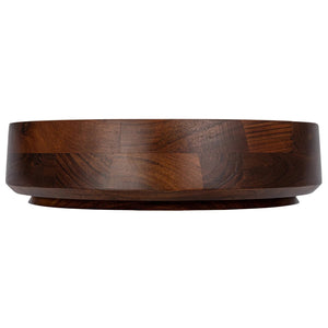 Presenting the ACACIA SERVING BOWL by CREATIVE COOP, a round serving bowl crafted from Acacia Wood with a smooth walnut finish and rich brown hue. This elegantly designed bowl boasts a consistent grain pattern and a slightly tapered base, perfect for any setting. Available for in-store pickup.