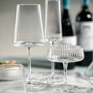 FLUTED TEXTURED MARTINI GLASS