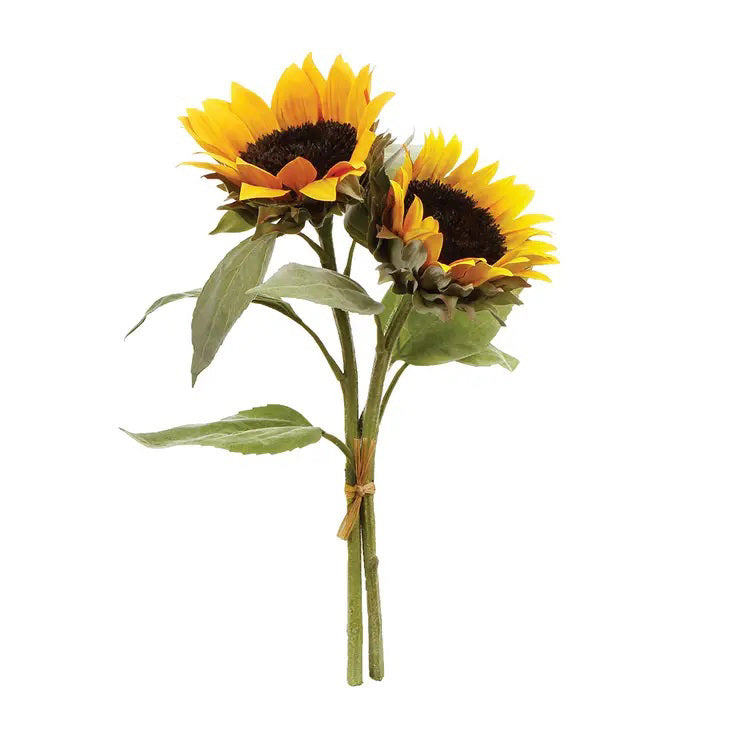 12 Artificial Mini Sunflower Bundle