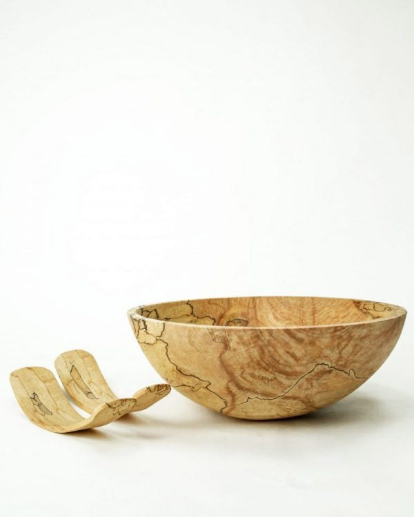 SPALTED AMBROSIA ROUND BOWL 15