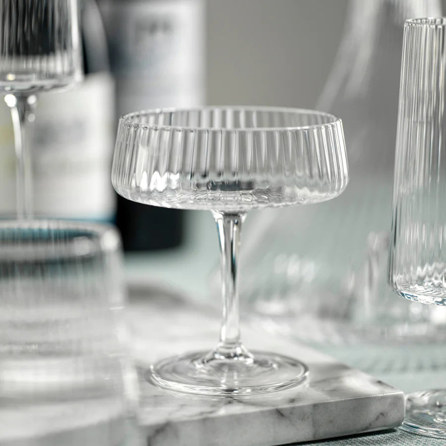 FLUTED TEXTURED MARTINI GLASS