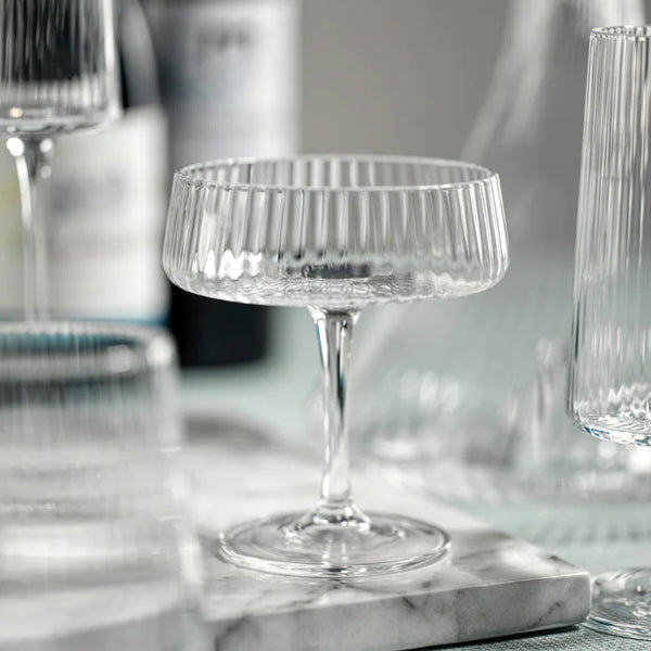 FLUTED TEXTURED MARTINI GLASS - Fearrington Village